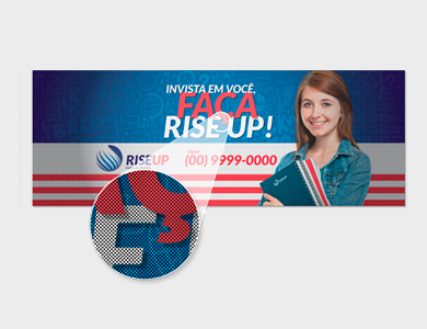 Adesivo Perfurado 40x40cm - 4x0 - 20 unid