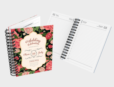 Agenda Diária A6 2025 Capa Dura 328 Páginas 11x15,3cm - 4x0 - 10 unid