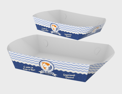 Embalagem Multiuso Bandeja Supremo 300g sem Película Antigordura 17x11,5x5,7cm - 4x0 - 1000 unid