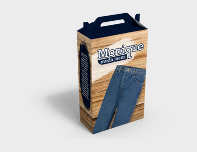 Caixa de Presente Grande com Alça Couchê 300g Laminação Fosca 18,9x9x27cm - 4x0 - 500 unid