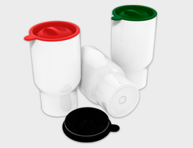 Copo Veicular em Polímero para Sublimação 550ml - 30 unid