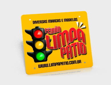 Cobre Placa para Moto em PVC 0,5mm Fosco Frente e Verso 20,5x17,5 cm - 4x0 - 10 unid