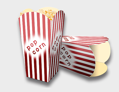 Embalagem de Pipoca Supremo 300g Sem Verniz 7x7x14,4cm - 4x0 - 100 unid