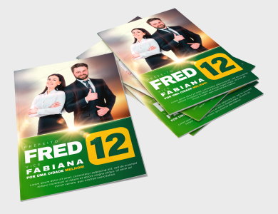 Plano de Governo Couchê 90g Sem Verniz 21x30cm 4 Páginas - 4x4 - 1000 unid