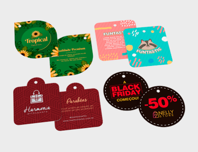 Tag Especial Couchê 300g Verniz Total Frente 4x5cm - 4x4 - 1000 unid