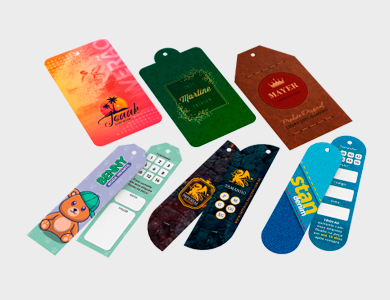 Tag Especial Couchê 300g Laminação Fosca e Verniz Localizado 8,8x4,8cm - 4x4 - 5000 unid