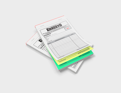 Bloco/Talão Numerado 1 via Sulfite 75g 10x15cm - 1x0 - 5 unid